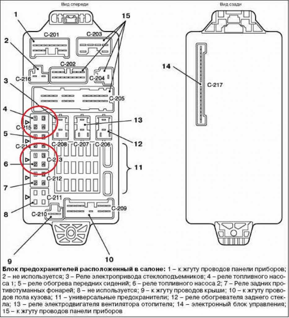 Mitsubishi l 200 схема предохранителей