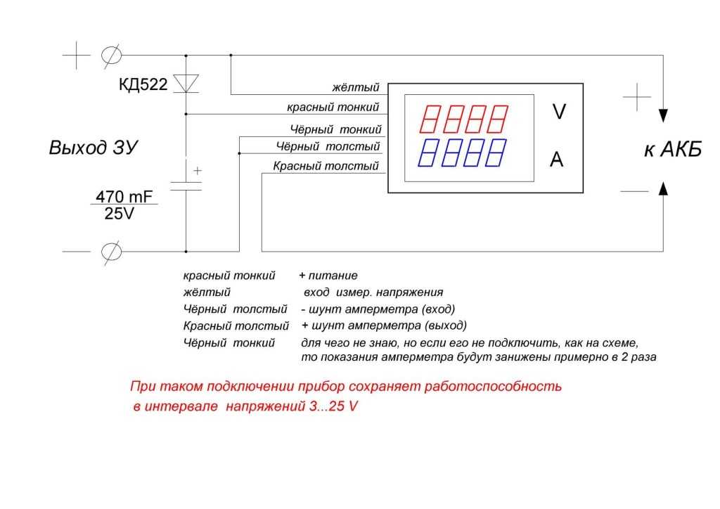 Китайские ампервольтметры схемы подключения - tokzamer.ru
