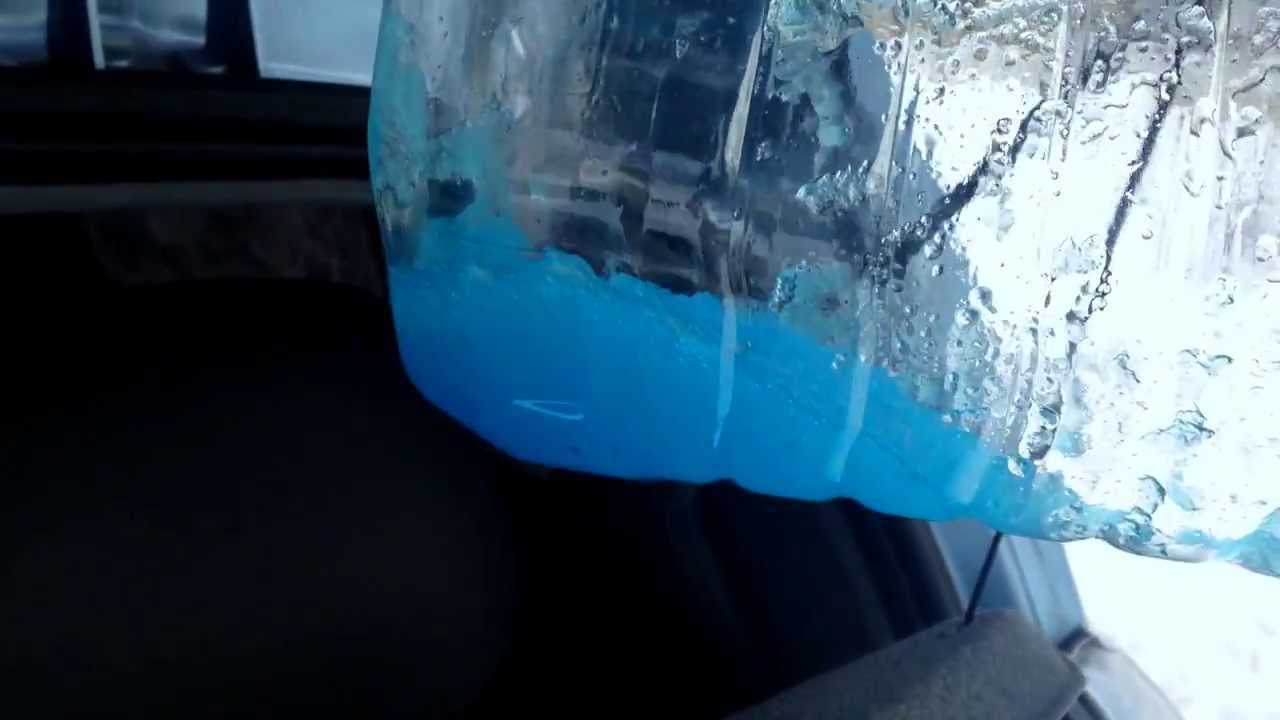 Замерзла вода в бачке омывателя, как разморозить